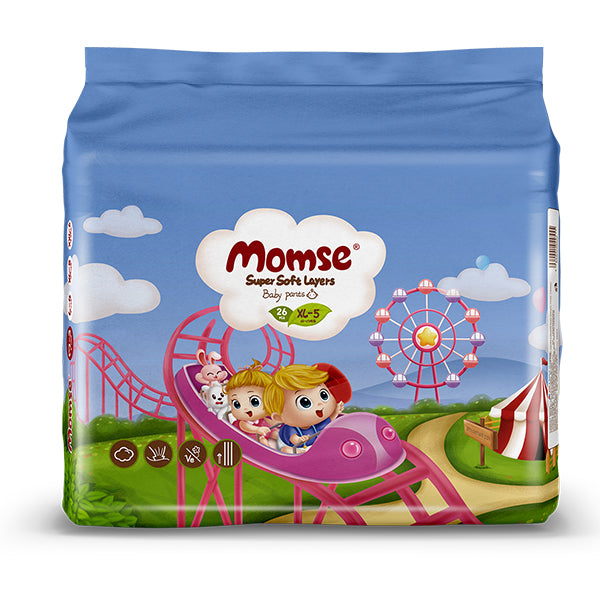 MOMSE BABY PANTS DIAPERS XL-5 26PCS