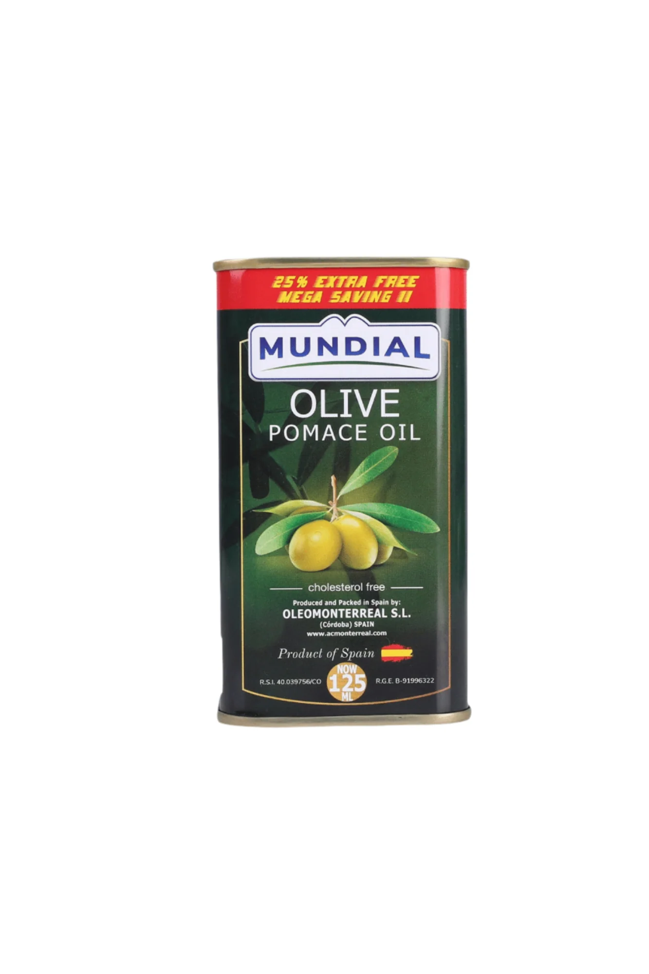 MUNDIAL OLIVE POMACE OIL 125ML