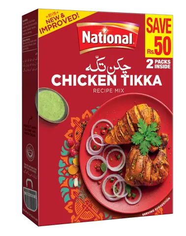 NATIONAL CHICKEN TIKKA RECIPE MIX SAVER PACK 80G