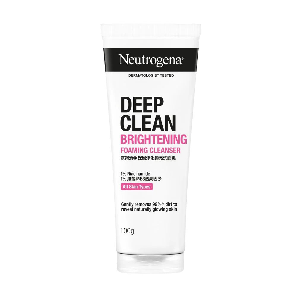 Neutrogena Deep Clean Brightening Cleanser 100g Face Wash for Bright & Clear Skin