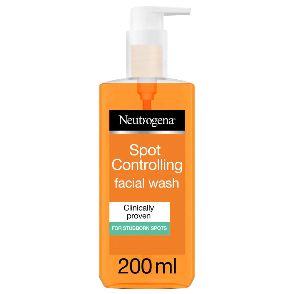 Neutrogena Spot Controlling Facial Wash 200ml - Acne Face Wash for Clear Skin