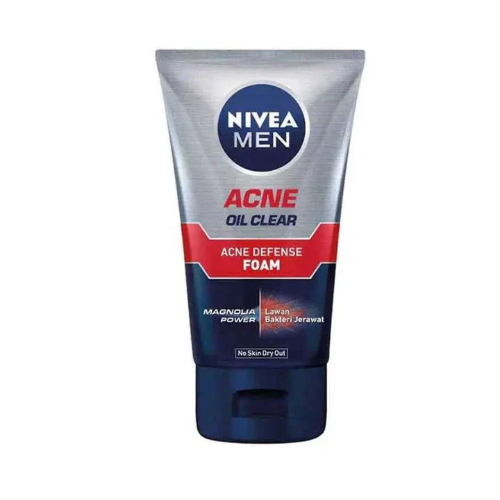 NIVEA MEN ACNE OIL CLEAR ACNE DEFENSE SCRUB WASH 100ML