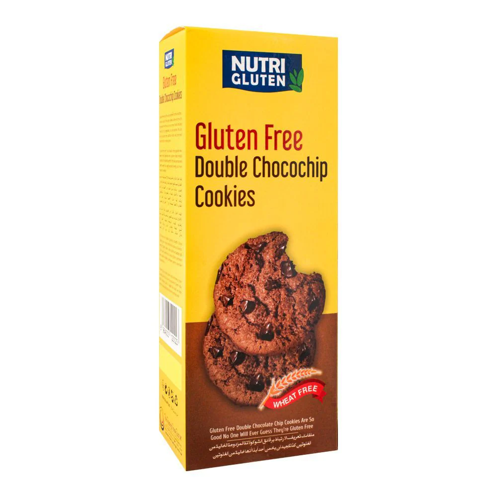 NUTRI GLUTEN FREE DOUBLE CHOCOCHIP COOKIES 100G