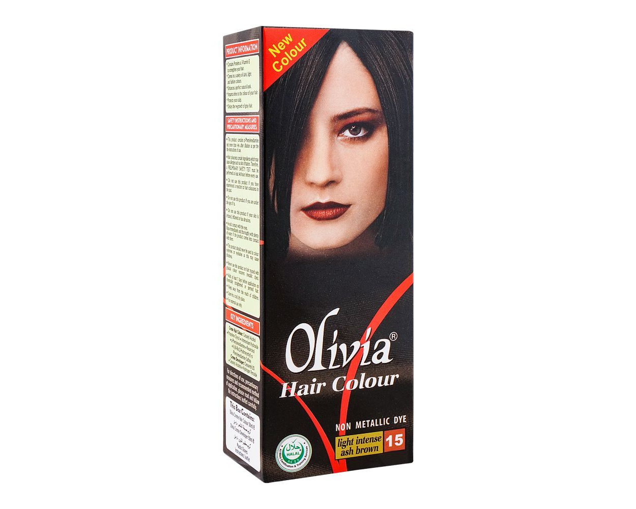 OLIVIA HAIR COLOR LIGHT INTENSE ASH BROWN 15
