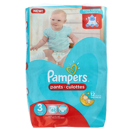 PAMPERS 3 MIDI 7-11KG 62 PANTS