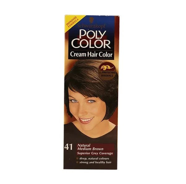 POLY COLOR NATURAL MEDIUM BROWN H/COLOR 41 45ML