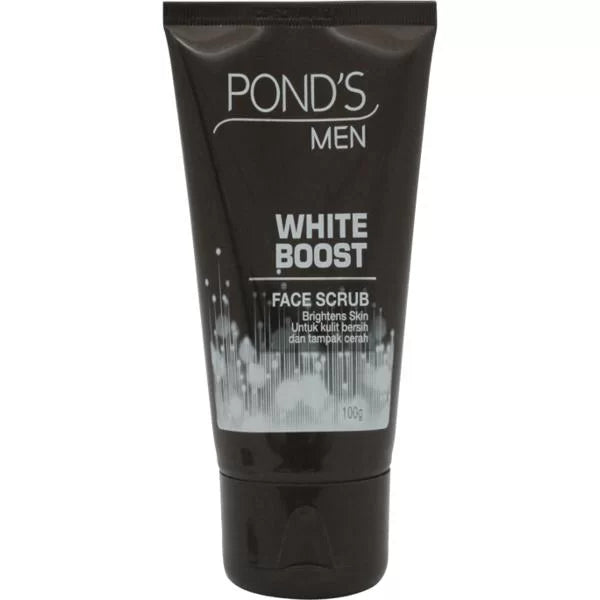 PONDS MEN WHITE BOOST FACE SCRUB 100GM