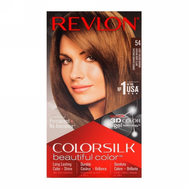 REVLON HAIR COLOR SILK 54 LIGHT BROWN