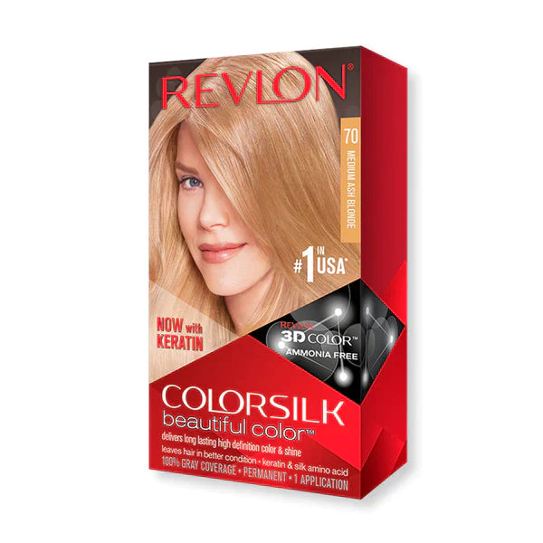 REVLON HAIR COLOR SILK 70 MEDIUM ASH