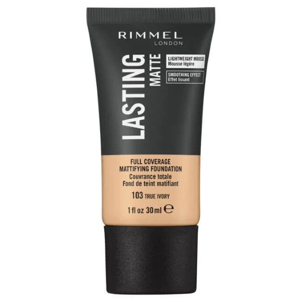 RIMMEL LASTING MATTE FOUNDATION 103 TRUE IVORY 30ML
