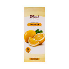 RIVAJ UK DEPILATORY WAX LEMON 6 SLICES OF HOT WAX
