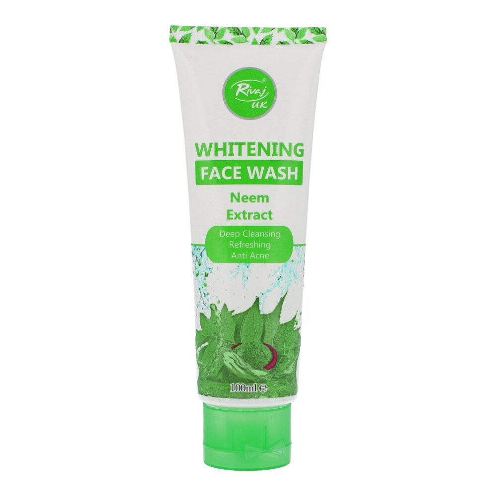 RIVAJ UK WHITENING FACE WASH NEEM EXTRACTS 100ML