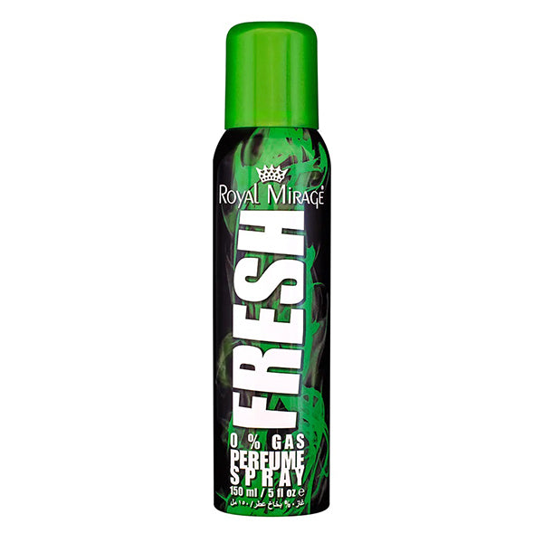 ROYAL MIRAGE FRESH 0% GAS BODY SPRAY 150ML