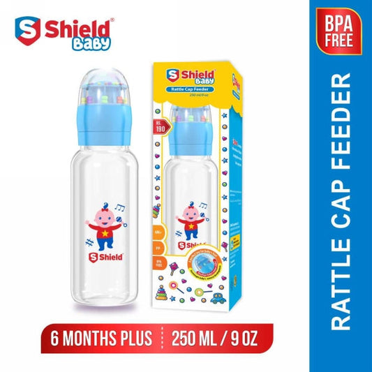 SHIELD BABY RATTLE CAP FEEDER 250ML