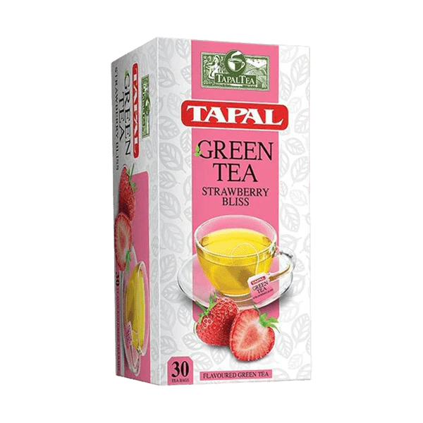 TAPAL GREEN TEA TEABAGS STRAWBERRY BLISS 30PCS