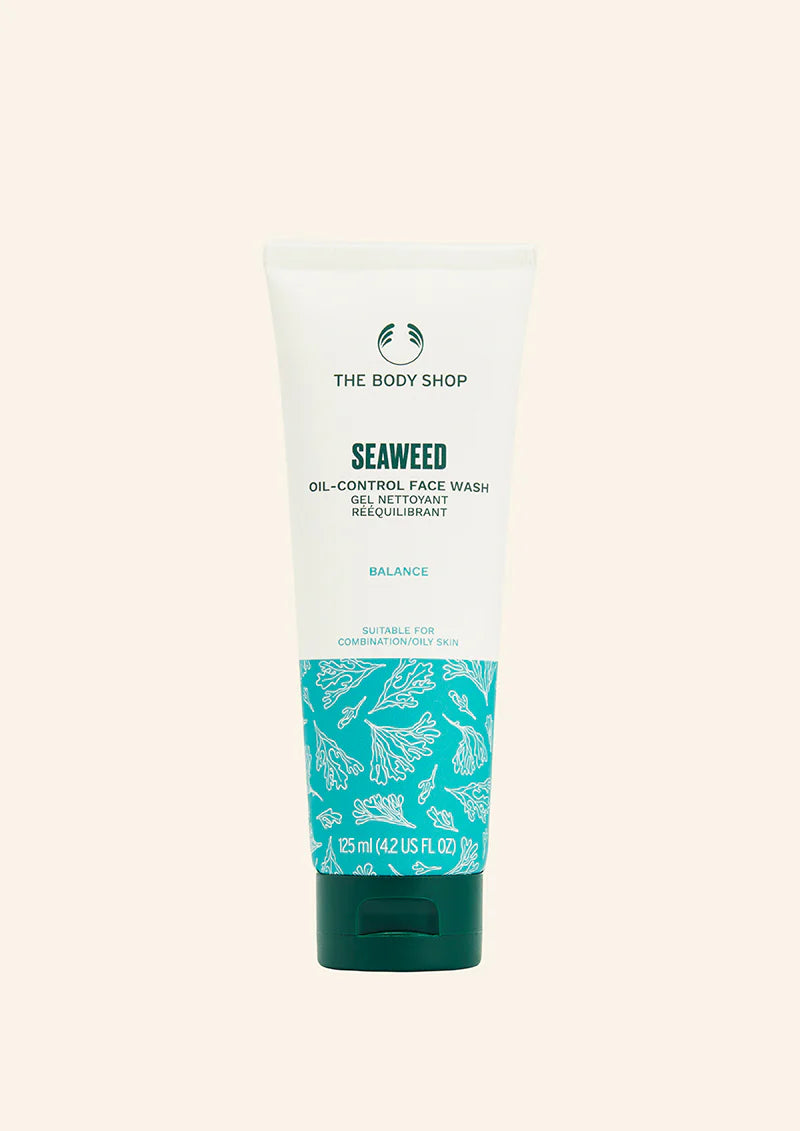 The Body Shop Seaweed Oil Control Face Wash 125ml Deep Cleansing Gel Cleanser