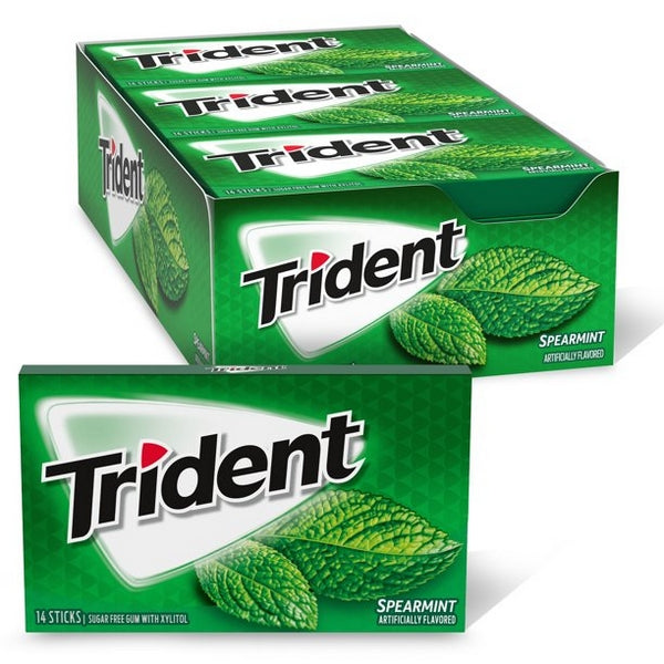 TRIDENT SPEARMINT GUM 1GM