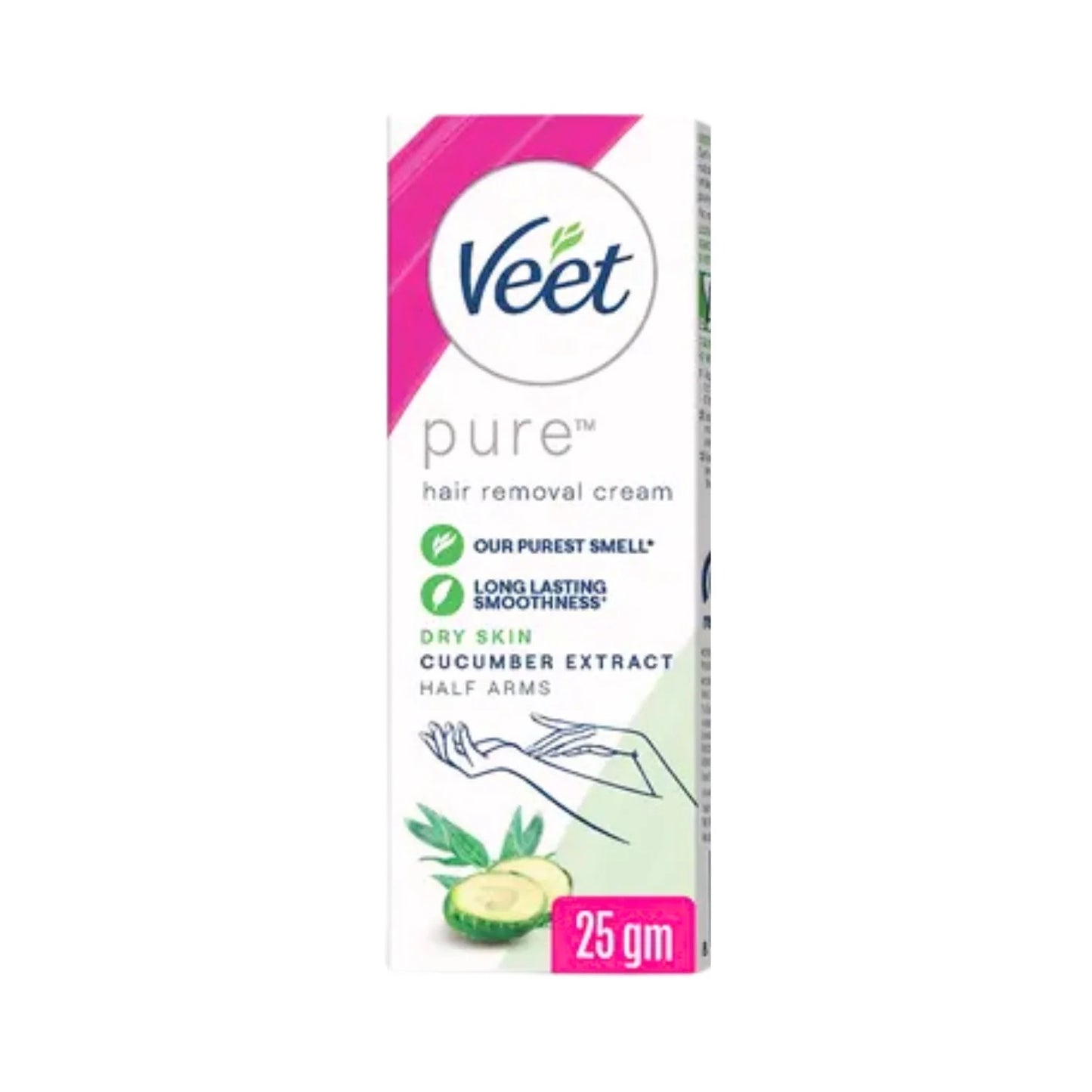 VEET PURE HAIR REMOVAL CREAM SKIN CUCUMBER 25G DRY