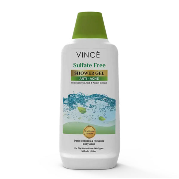 VINCE SULFATE FREE ANTI-ACNE SHOWER GEL 300ML