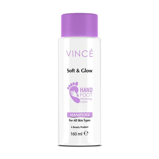 VINCE SOFT & GLOW HAND & FOOT WHITENING LOTION 160ML