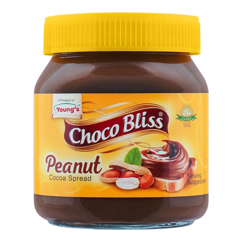 Young's Choco Bliss Peanut Cocoa Spread 350g | Creamy Chocolate Peanut Spread