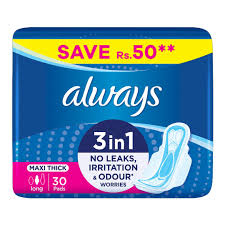 ALWAYS 3IN1 MAXI THICK 30 SANITARY PADS