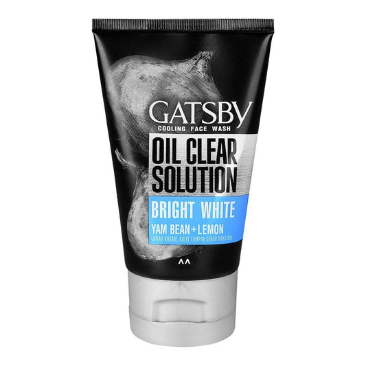 GATSBY OIL CLEAR SOLUTION WHITE FACE WASH MEN 100GM