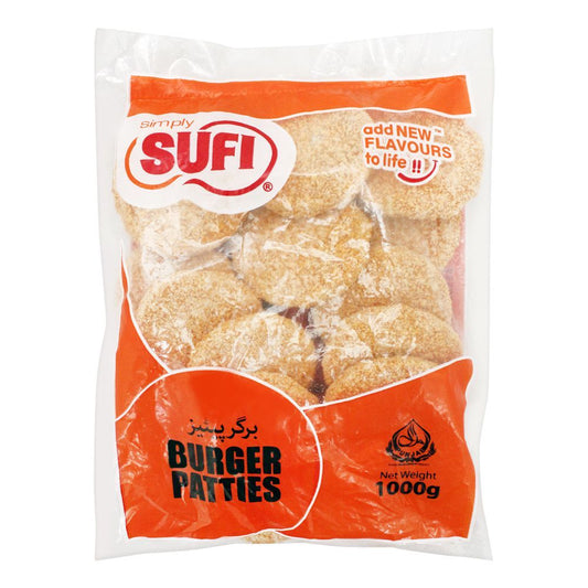 SUFI POLLYBAG BURGER PATTIES 1000G