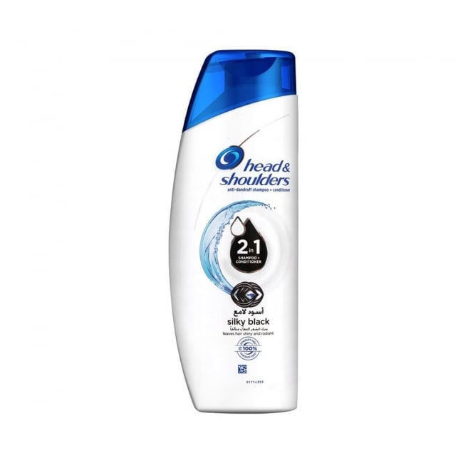 HEAD & SHOULDERS 2IN1 SILKY BLACK 190ML