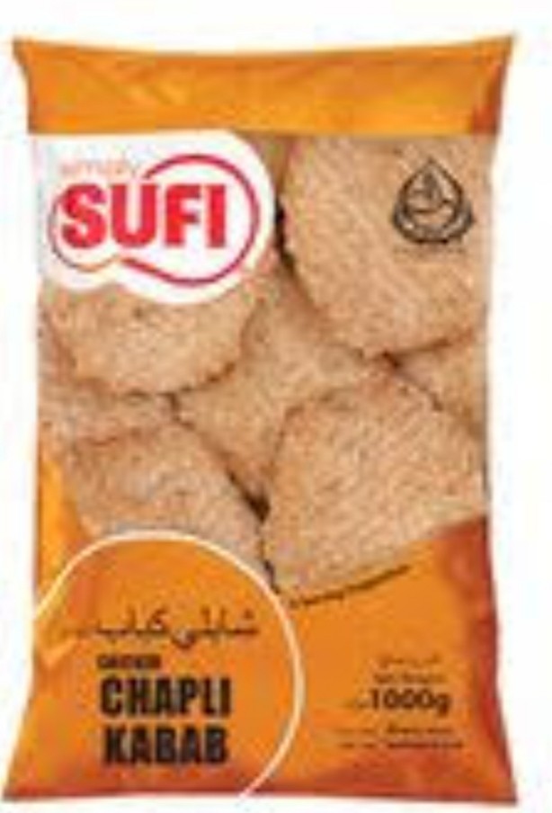 SUFI CHAPLI KABAB POLY BAG 1000G