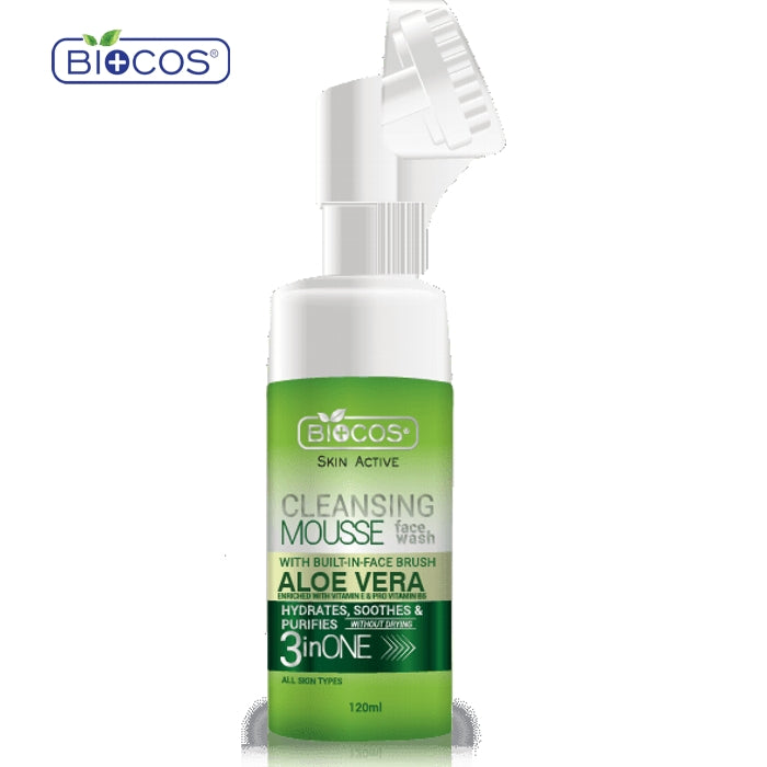 BIOCOS CLEANSING MOUSSE ALOE VERA 3IN1