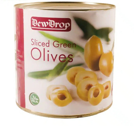 DEWDROP GREEN OLIVES SLICED 120G