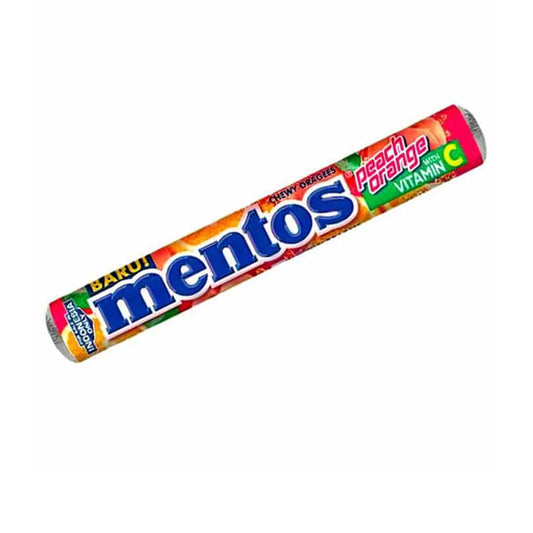 MENTOS CHEW GUM PEACH ORANGE 29G