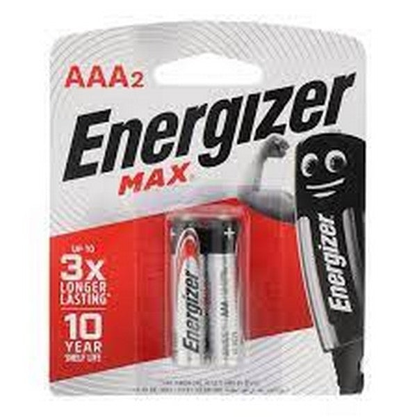 AAA2 ENERGIZER MAX UP TO 10X LONGER LASTING 2 PIECE