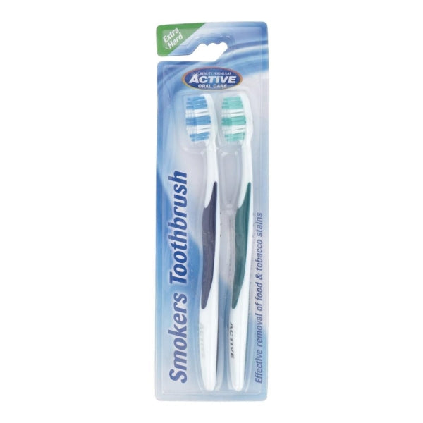 ACTIVE SMOKERS TOOTH BRUSH TWIN PACK