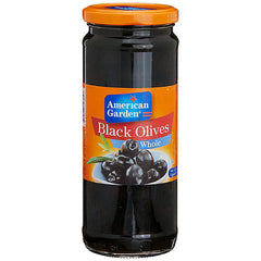 AMERICAN GARDEN BLACK OLIVES PITTED 450G