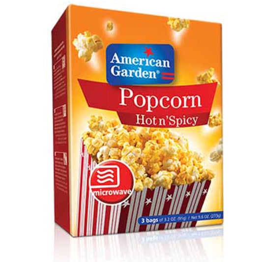 AMERICAN GARDEN  POPCORN HOT N SPICY 273G