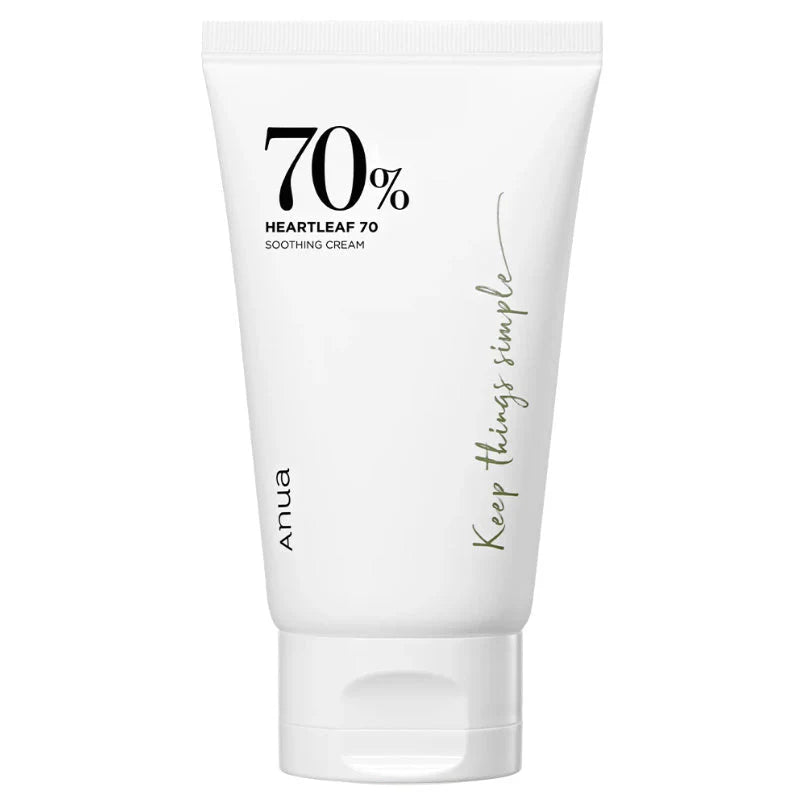 ANUA Heartleaf 70 Soothing Cream 100ml Calming Moisturizer for Sensitive Skin