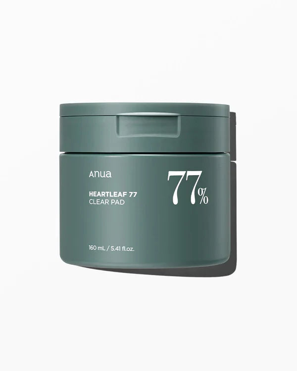 ANUA Heartleaf 77% Clear Pad 160ml Exfoliating Toner Pads for Sensitive Skin