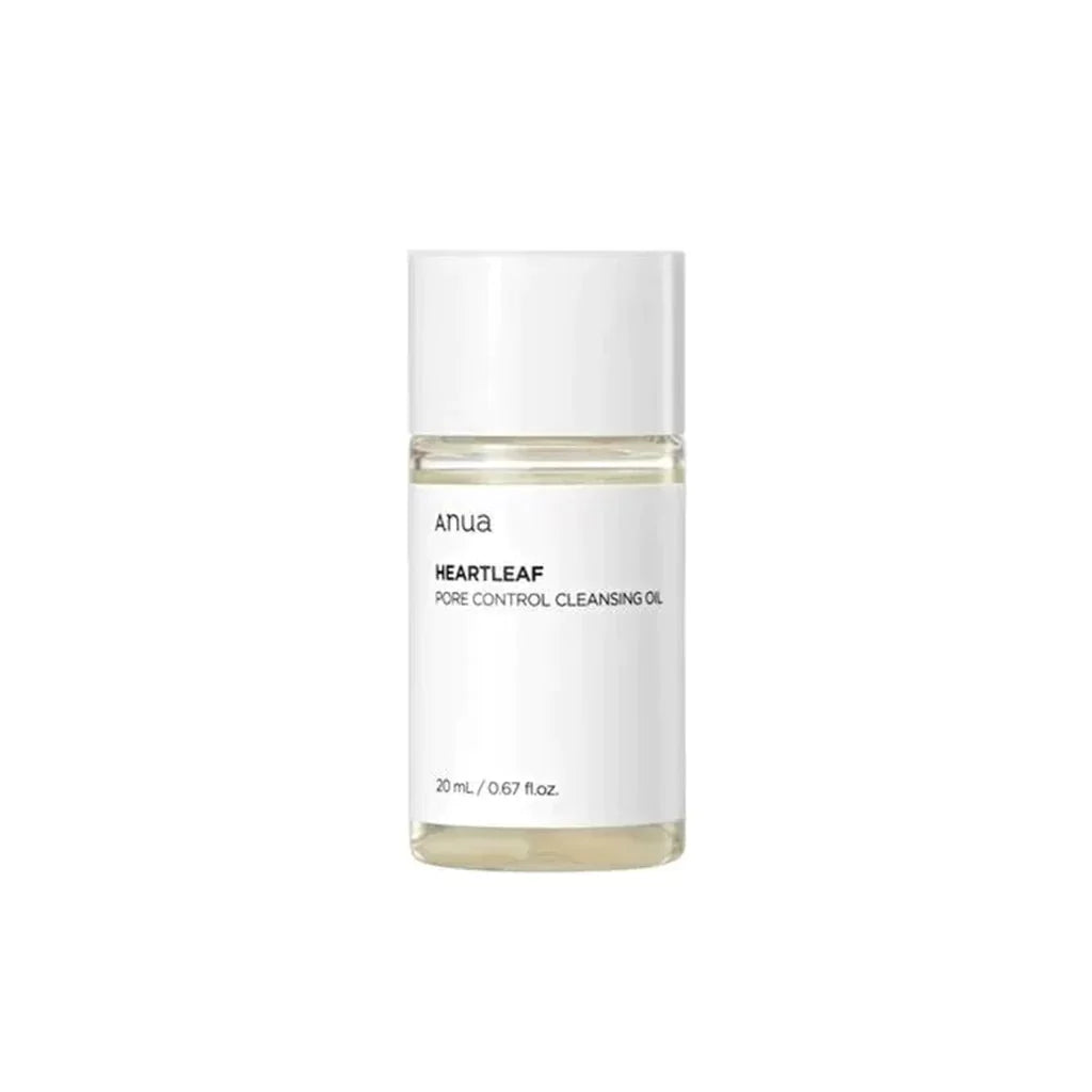 ANUA Heartleaf Pore Control Cleansing Oil 20ml Travel Size Makeup Remover Oil Cleanser