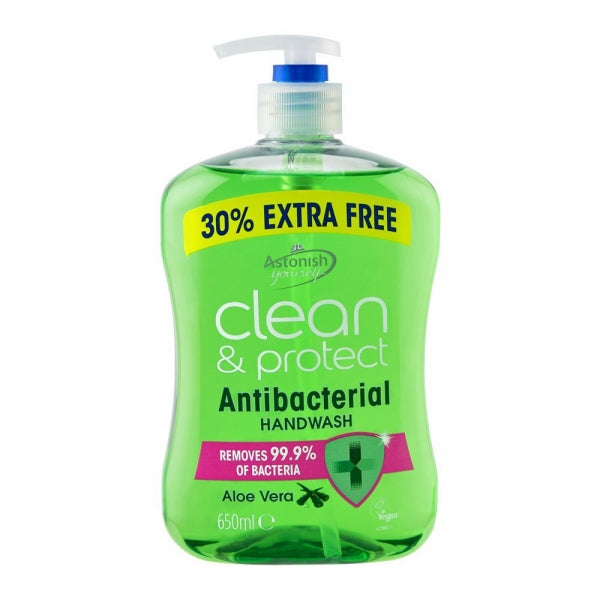 ASTONISH PROTECT CARE ALOE VERA HAND WASH 650ML