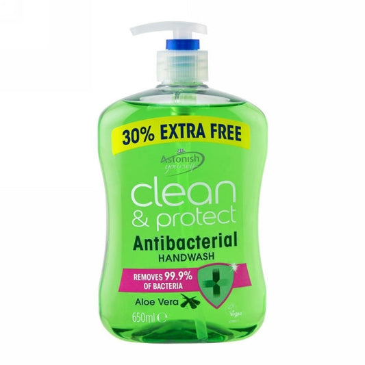 ASTONISH PROTECT CARE ALOE VERA HAND WASH 650ML