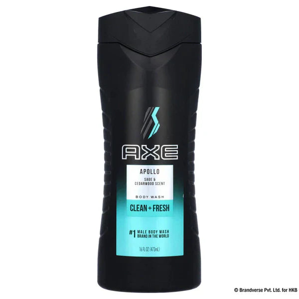 AXE BODY WASH USA APOLLO CLEAN+FRESH 473ML 