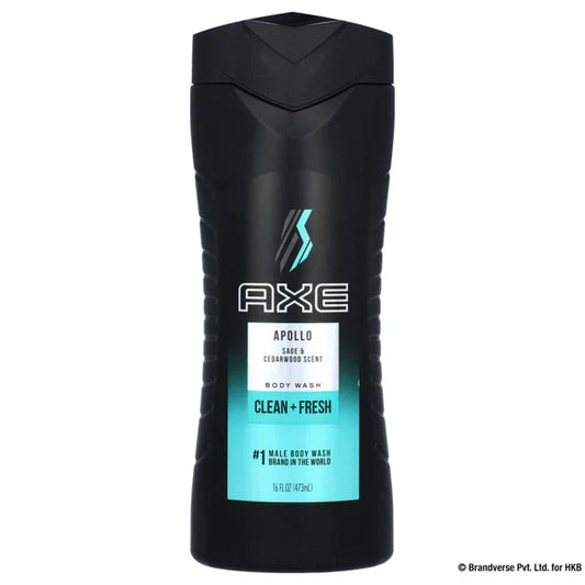 AXE BODY WASH USA APOLLO CLEAN+FRESH 473ML 