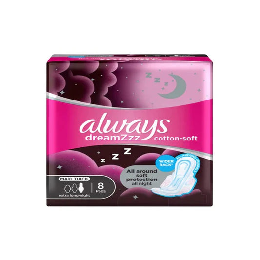 ALWAYS DREAMZZ 2IN1 MAXI THIC SANITRY 8 PAD