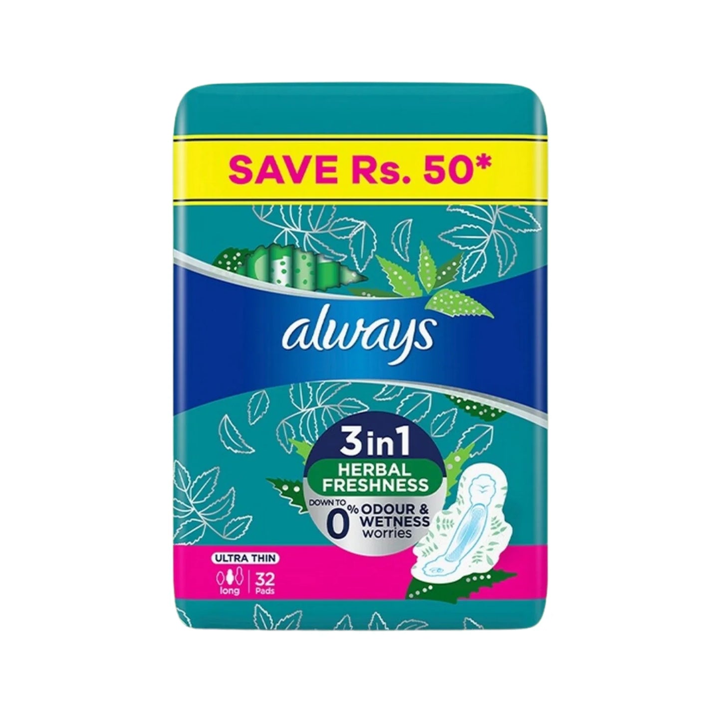 ALWAYS HERBAL FRESHNESS 3IN1 ULTRA THIN 32 PADS