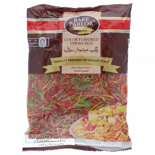 BAKE PARLOR COLOUR FLAVOURED VERMICELLI 400G