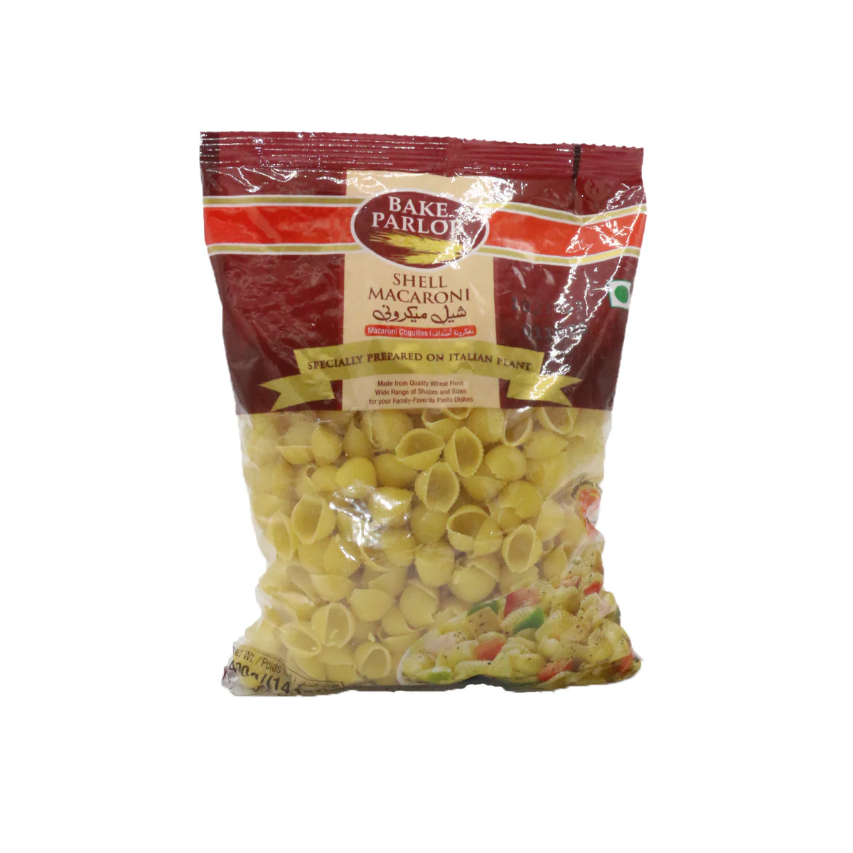 BAKE PARLOR MACRONI SHELL 400G