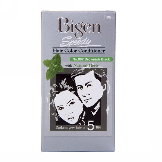 BIGEN SPEEDY HAIR COLOR CONDITIONER BROWNISH BLACK 882