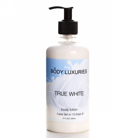 BODY LUXURIES TRUE WHITE BODY LOTION 500ML